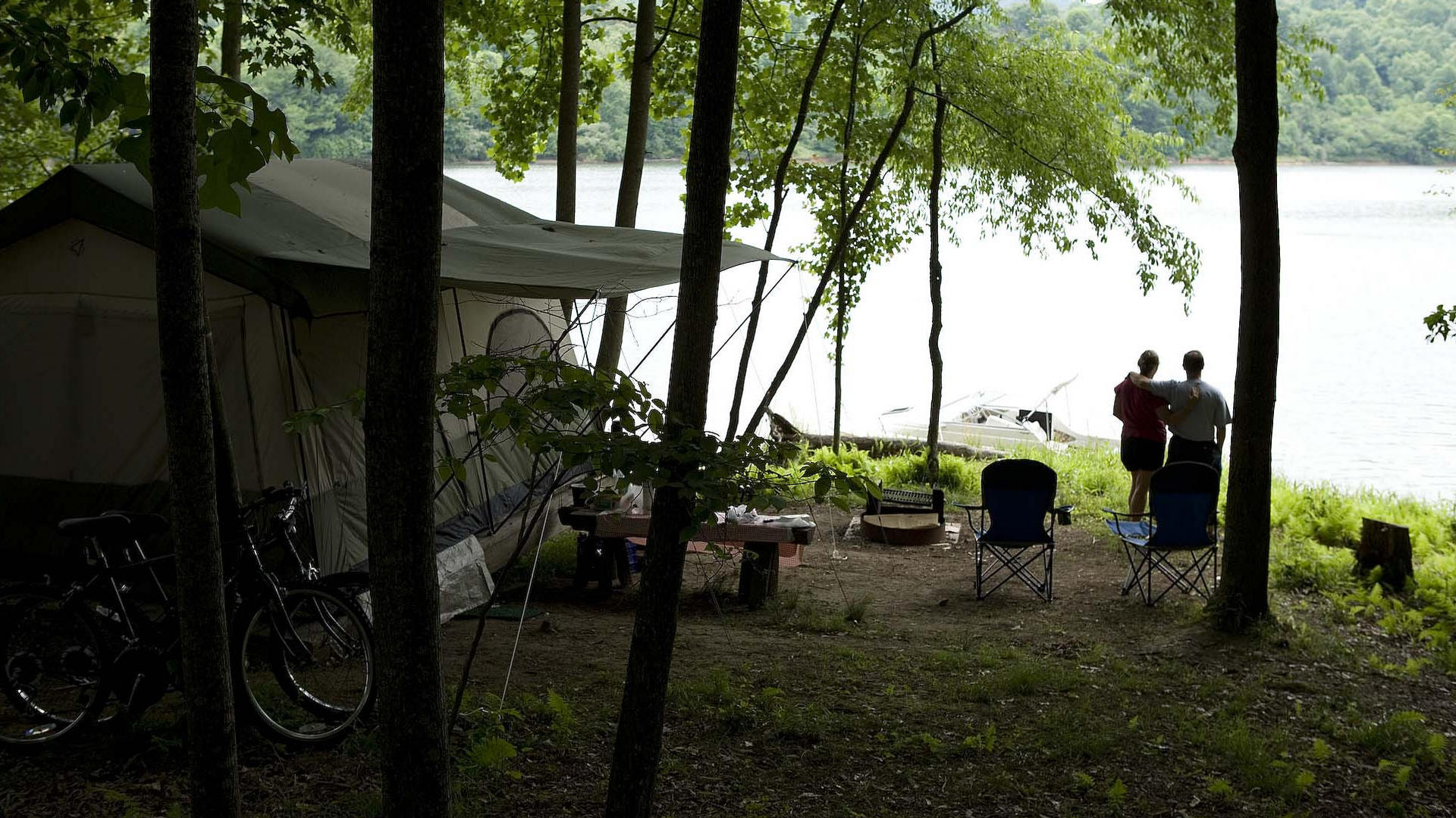 West Virginia campground at Stonewall Lake