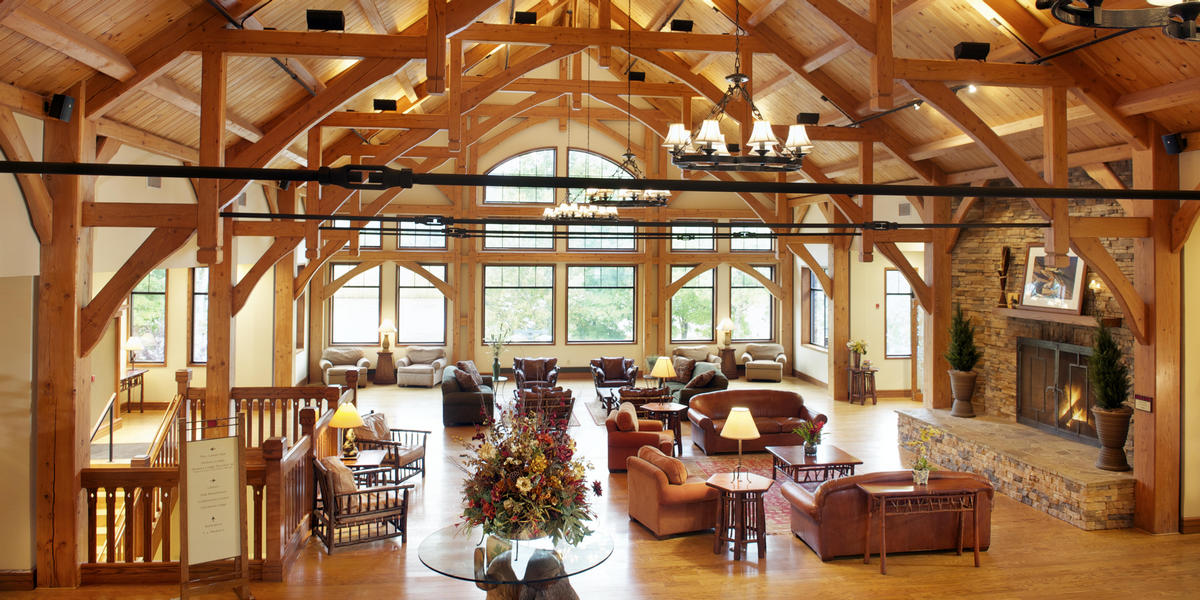 Lobby in the lodge